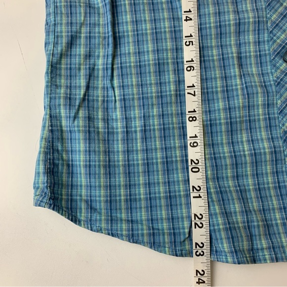 Woolrich Women’s 2250 Riverbed Blue Sleeveless Button Down Top Size Small - Picture 8 of 8